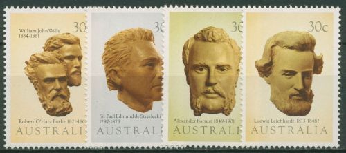 Australien 1983 Forscher und Entdecker d. Kontinents 857/60 postfrisch