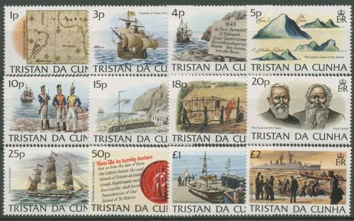 Tristan da Cunha 1983 Geschichte von Tristan da Cunha 345/56 postfrisch