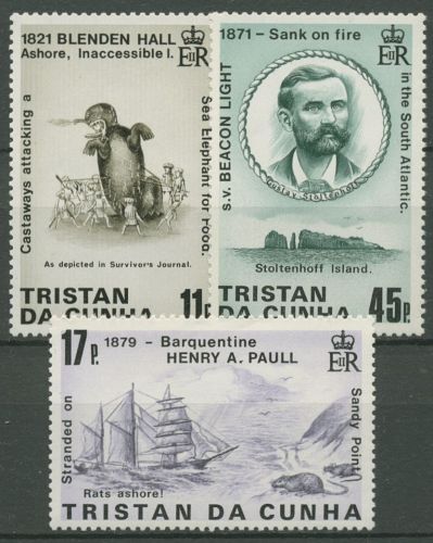 Tristan da Cunha 1987 Schiffswracks 421/23 postfrisch