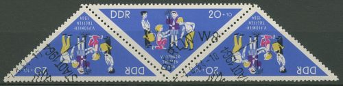 DDR 1964 Pioniertreffen Zusammendruck K 5 mit sonderstempel