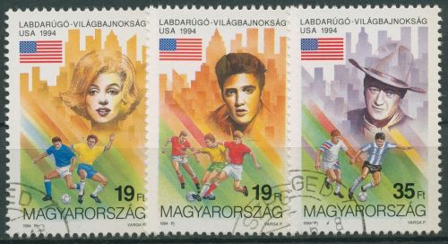 Ungarn 1994 Fußball-WM USA Amerikanische Künstler 4298/00 gestempelt