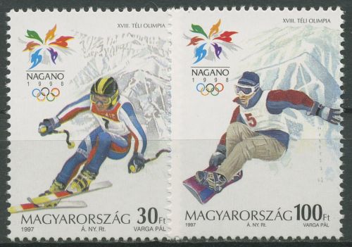 Ungarn 1998 Olympische Winterspiele Nagano 4476/77 postfrisch