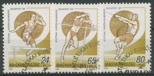 Ungarn 1998 Leichtathletik-WM Budapest 4508/10 gestempelt