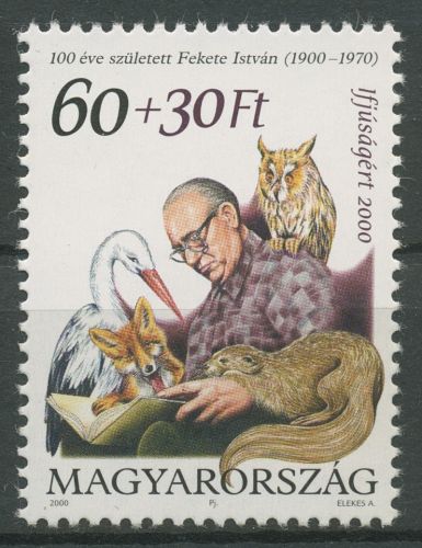 Ungarn 2000 Schriftsteller I.Fekete Kinderbuchfiguren Tiere 4577 postfrisch