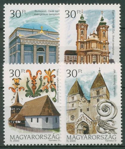 Ungarn 2000 Kirchen 4611/14 postfrisch