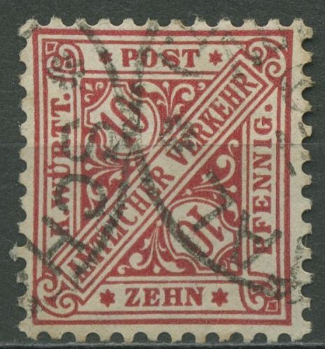Württemberg Dienstmarken 1906 Ziffer in Schildern 230 a gestempelt
