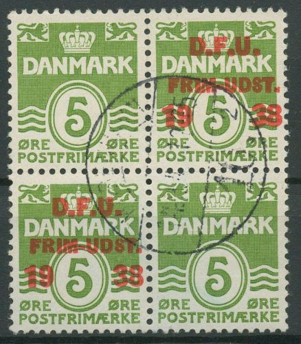 Dänemark 1933 Freimarken Wellenlinien 198 II + 243 ZD gestempelt
