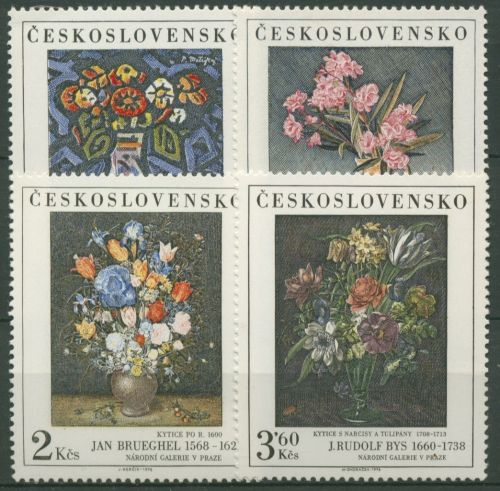 Tschechoslowakei 1977 Kunstwerke der Nationalgalerie 2351/54 postfrisch