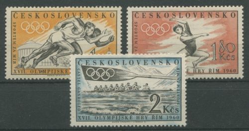 Tschechoslowakei 1960 Olympia Sommerspiele Rom 1206/08 postfrisch