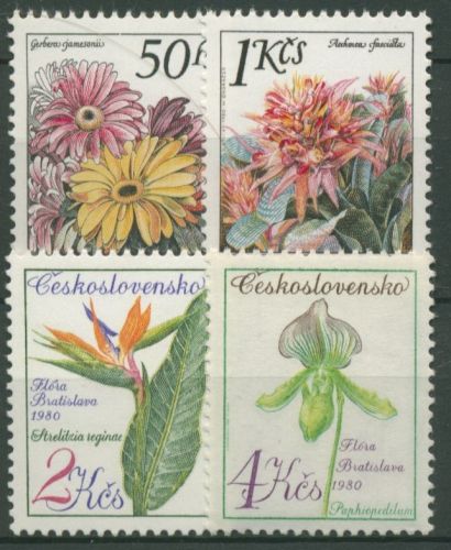 Tschechoslowakei 1980 Blumenausstellung "Flora Olomouc 1980" 2574/77 postfrisch