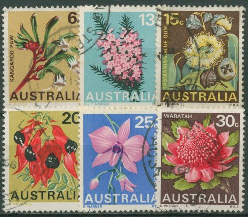 Australien 1968 Blumen Feuererbse Waratah Australheide 398/03 gestempelt