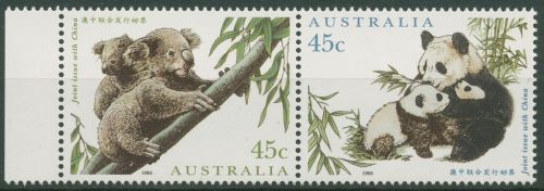 Australien 1995 Freundschaft mit China Koala Panda 1497/98 ZD postfrisch