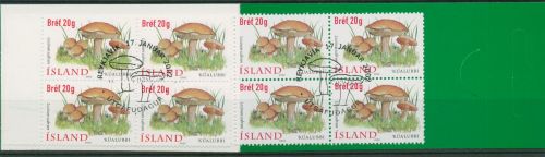 Island 2002 Pilze Markenheftchen 1000 MH gestempelt (C66979)