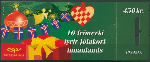 Island 2002 Weihnachten Markenheftchen 1024 MH postfrisch (C66981)