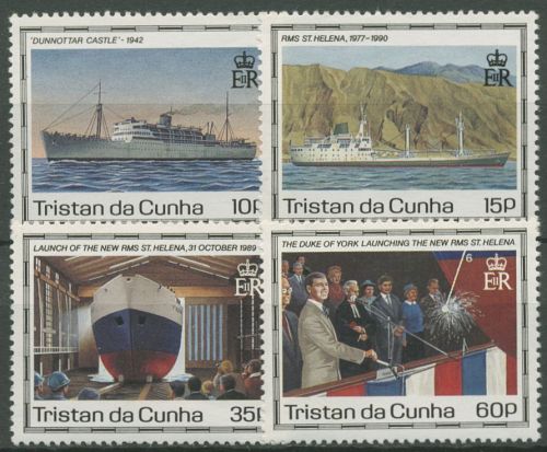 Tristan da Cunha 1990 Neues RMS St. Helena Schiffe 495/98 postfrisch