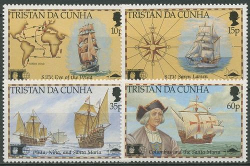 Tristan da Cunha 1992 500 Jahre Entdeckung Amerikas Kolumbus 517/20 postfrisch