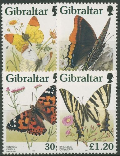Gibraltar 1997 Insekten Schmetterlinge 793/96 postfrisch