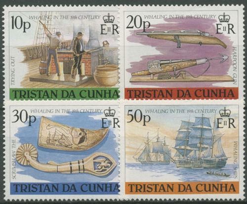 Tristan da Cunha 1988 Walfang im 19. Jahrhundert 447/50 postfrisch