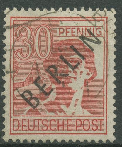 Berlin 1948 Schwarzaufdruck 11 gestempelt geprüft