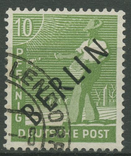 Berlin 1948 Schwarzaufdruck 4 gestempelt