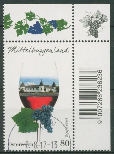 Österreich 2016 Weinanbau Mittelburgenland Kobersdorf 3279 gestempelt