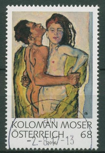 Österreich 2016 Moderne Kunst Gemälde Koloman Moser 3283 gestempelt