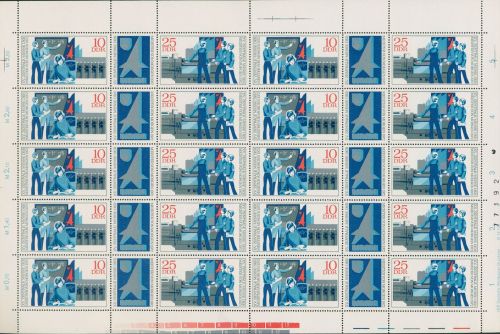 DDR 1972 Messe der Meister von morgen 1799/00 ZD-Bogen DV II postfrisch