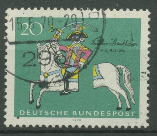 Bund 1970 Baron Münchhausen 623 gestempelt