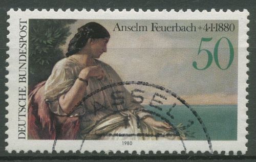 Bund 1980 Gemälde Anselm Feuerbach 1033 gestempelt