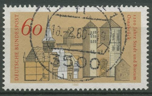 Bund 1980 Osnabrück Bauwerke 1035 gestempelt