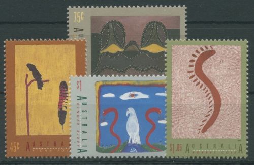 Australien 1993 Internationales Jahr der Ureinwohner Gemälde 1360/63 postfrisch