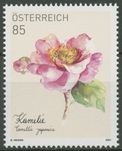 Österreich 2021 Treuebonusmarke Pflanzen Blumen Kamelie 3574 postfrisch