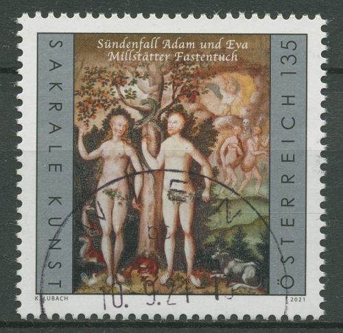 Österreich 2021 Sakrale Kunst Millstätter Fastentuch 3578 gestempelt