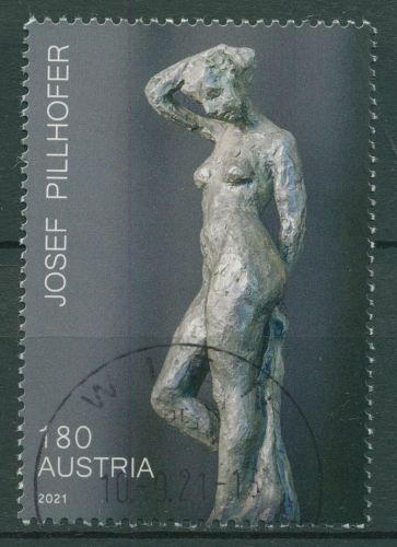 Österreich 2021 Moderne Kunst Josef Pillhofer Skulptur 3583 gestempelt