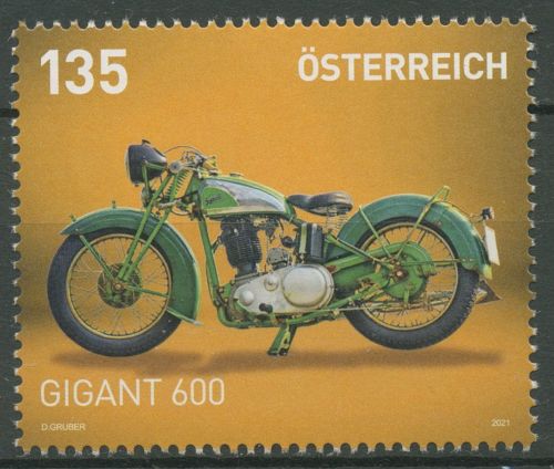 Österreich 2021 Motorräder Gigant 600 OHV 3584 postfrisch