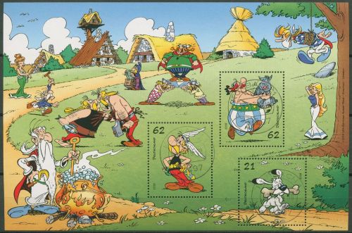 Bund 2015 Asterix und Obelix Block 80 mit TOP-Stempel (C98994)