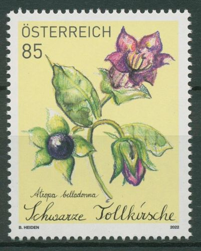 Österreich 2022 Treuebonusmarke Pflanzen Tollkirsche 3635 postfrisch
