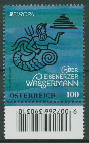 Österreich 2022 Europa CEPT Mythen Eisenerzer Wassermann 3647 postfrisch