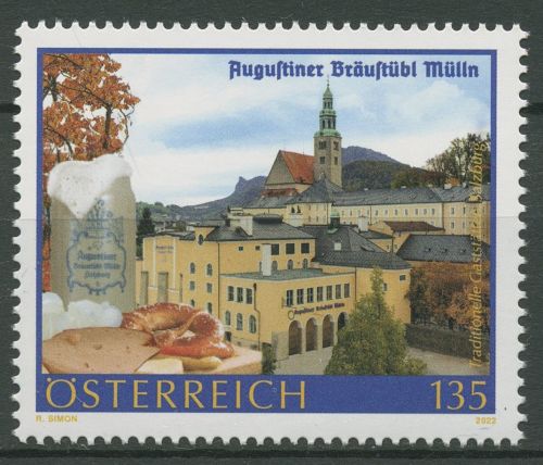 Österreich 2022 Gastronomie Augustiner-Braustübl Salzburg 3655 postfrisch