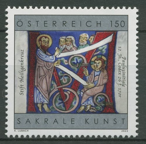 Österreich 2022 Sakrale Kunst Stift Heiligenkreuz 3676 postfrisch