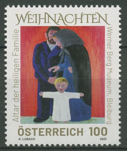 Österreich 2022 Weihnachten Gemälde 3698 postfrisch