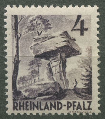 Franz. Zone Rheinland-Pfalz 1948 Teufelstisch Type III, 33 ya III postfrisch