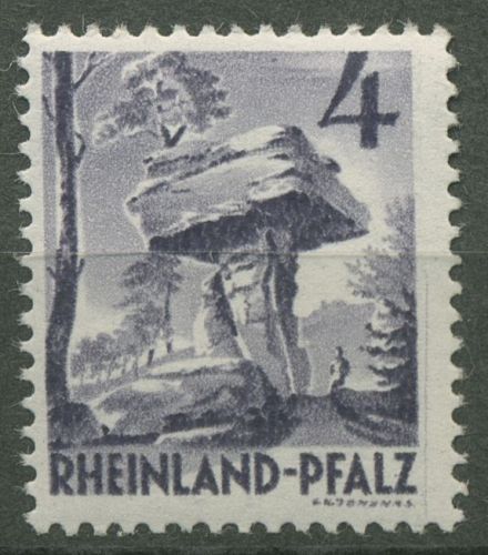 Franz. Zone Rheinland-Pfalz 1948 Teufelstisch Type III, 33 yb III postfrisch