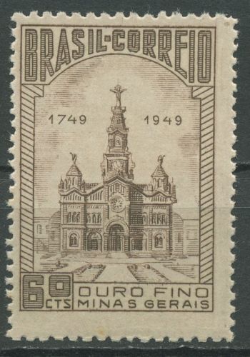 Brasilien 1949 Kirche Ouro Fino 740 A postfrisch