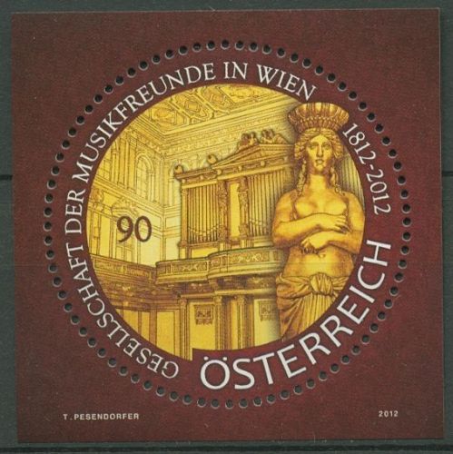 Österreich 2012 Musikfreunde Wien Block 68 postfrisch (C93753)