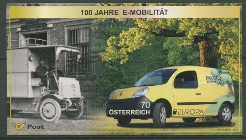 Österreich 2013 Europa CEPT Elektroauto Post Block 75 postfrisch (C93767)