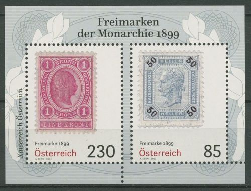 Österreich 2021 Klassische Briefmarken Block 121 postfrisch (C67001)