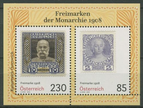 Österreich 2022 Klassische Briefmarken Block 132 postfrisch (C67009)