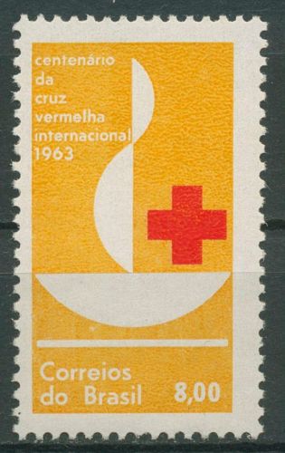 Brasilien 1963 Internationales Rotes Kreuz 1039 mit Falz