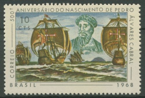 Brasilien 1968 Entdecker Pedro A. Cabral Schiffe 1171 postfrisch